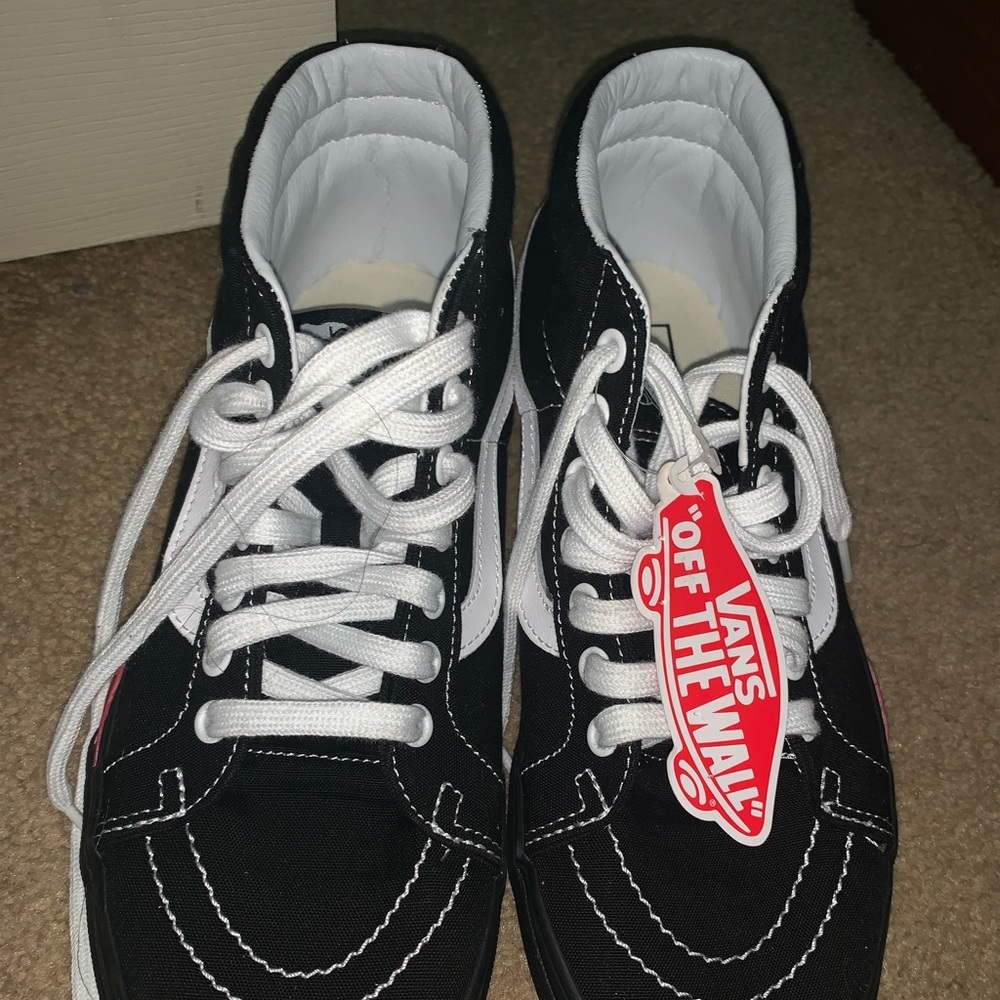 NWT Fire Black Vans